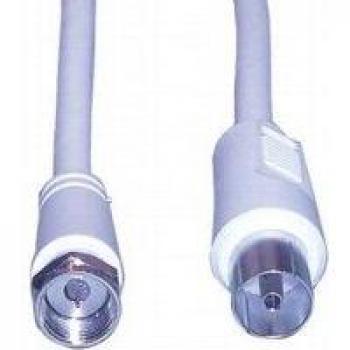 Cable coaxial F de 2,5m con conector F (85 dB)