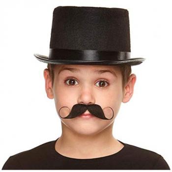 Bigote Negro Infantil My Other Me Transparente