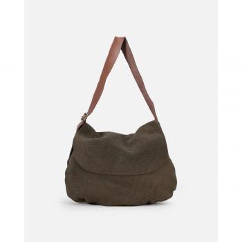 Bolso de hombro BIBA Arlee de piel verde oscuro