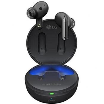 LG TONE Free FP8 - Auriculares True Wireless Bluetooth con Cancelación de Ruido Activa y Estuche de Carga UVnano, Color Negro