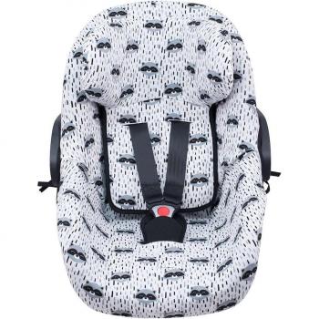Funda Suave para Silla de Coche Jyoko compatible con Peg Pérego Primo Viaggio SL - Modelo Racoon Town