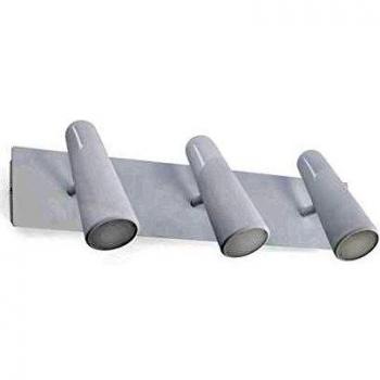 Aplique de pared orientable LED 3 luces Blanco 4,5W 3000K