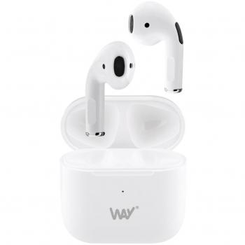 Auriculares inalámbricos TWS Melody 2 con Bluetooth 5.2 y estuche de carga, color blanco, incluye micrófono