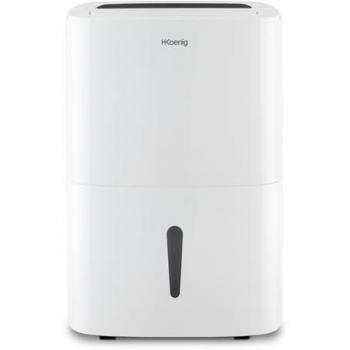 Deshumidificador de Aire Portátil H.Koenig DSH520 - 20L/Día, Mando a Distancia, Temporizador 24h, Silencioso, Depósito de 5L, para Habitaciones hasta 25