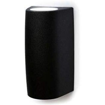 Aplique de pared exterior Novolux Lighting ESTEL, IP55, GU10, LED, MR16, 2x3.50W, 400lm, 3000K, up-down, Negro