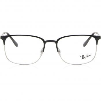 Ray-Ban RX 6494 (2861) Asian Fit Men's Eyeglasses Black Size 56 - Frame Only - Blue Light Block Available