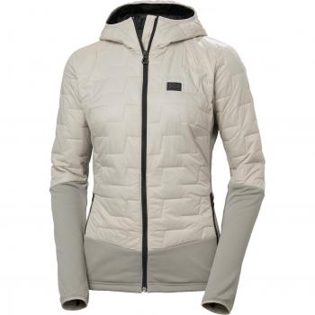Chaqueta con capucha Helly Hansen LifaLoft Hybrid Insulator gris beige mujer - XL