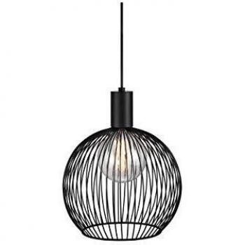 Lámpara colgante de diseño Aver, 30 cm, color negro, E27