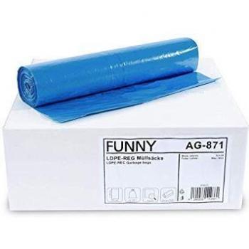 Bolsas de basura, 120l, 700 x 1100 mm, tipo de 60, azul - Contenido: 250