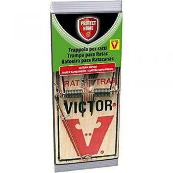 PROTECT HOME Ratones con Aroma a Queso, Madera y Acero, efectiva y Limpia. Calidad Victor