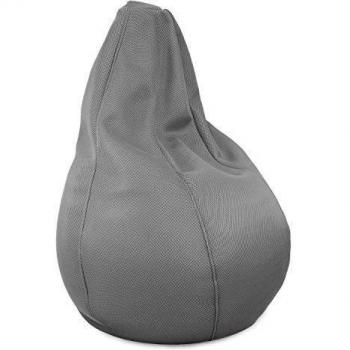 Puff Pera Transpirable XL Plata 3D Exterior