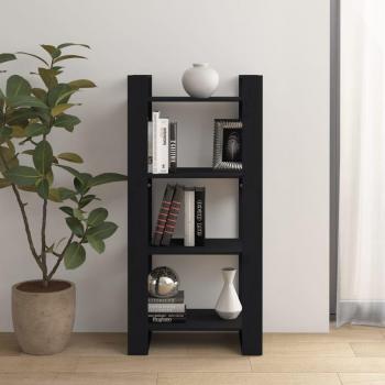 Estantería divisor de espacios madera maciza 60x35x125 cm en colores natural, blanco y gris, mueble de almacenaje para oficina, estudio, sala de estar y dormitorio