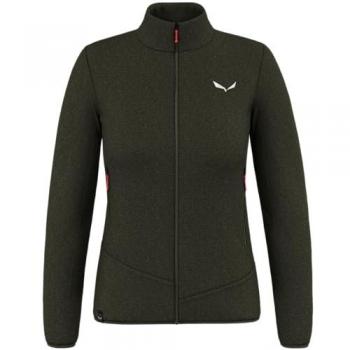 Chaqueta de Forro Polar Salewa Puez Rocca Polarlite para Mujer, Verde Oliva, Talla M