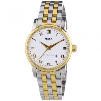 Reloj Analógico Automático para Mujer Mido M76009261 con Correa de Acero Inoxidable, Color Multicolor, Resistencia 3 ATM, Diámetro 29 mm