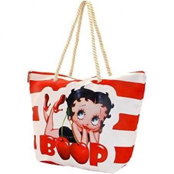 KARACTERMANIA Betty Boop Cherry Boop-Bolsa de Playa Soleil, Rojo