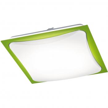 Trio Cornet - Plafón con 4 luces, 4,5 W, LED, osram, 400 lm, color verde