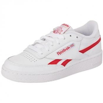 Zapatillas Reebok Club C Revenge Blancas Unisex con Detalles Rojos, Talla 44