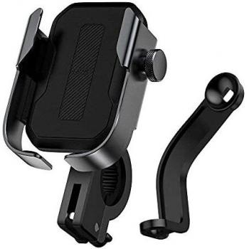 Soporte para Móvil Baseus Armor para Bicicleta y Motocicleta, Ajustable, Negro