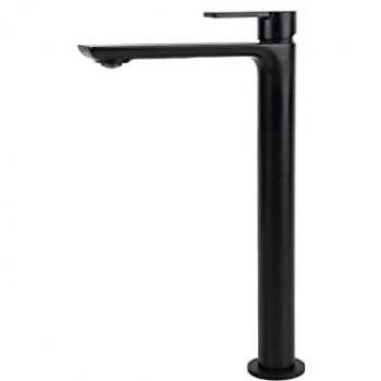 Grifo Alto Monomando para Lavabo Negro Mate con Cartucho de 25 mm