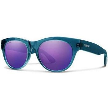 Smith Round Unisex Blue Crystal Chromapop Violet Mirror Sophisticate - One Size