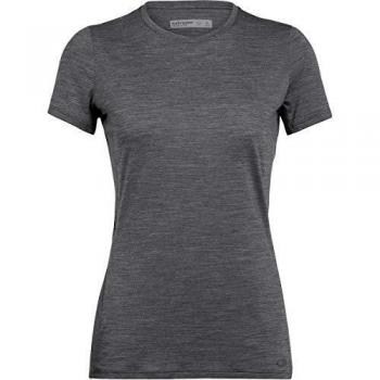 Icebreaker 130 Amplify - Camiseta de manga corta para mujer, color gris, tamaño large