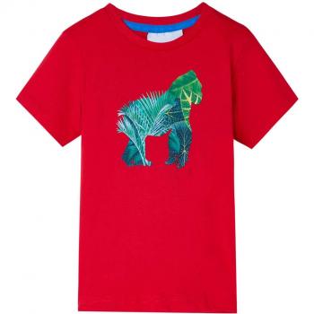Camiseta infantil color rojo 104 vidaXL