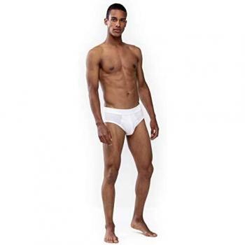 Mey Noblesse Super Soft Men's Slip with Covered Elastic Waistband, White, Size L