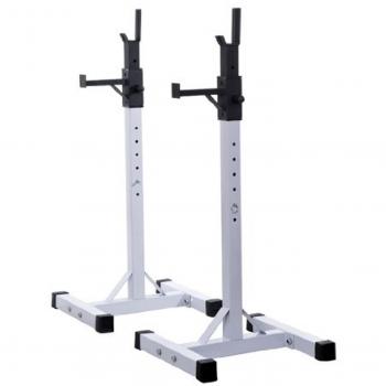 Soporte Estante Ajustable Barra Levantamiento Pesas Gimnasio Max 150 KG ACERO