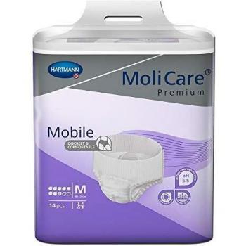 Molicare Premium Mobile Disposable Underwear, Medium, 8 Drops, 14 Units