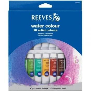 Reeves - Set de 18 tubos de acuarela, 10 ml