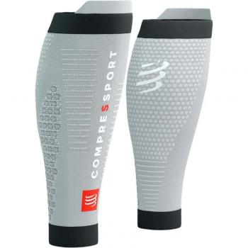 Medias de compresión Compressport R2 3.0 gris y negro, tamaño 3