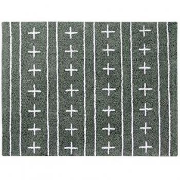Happy Decor Kids Alfombra Lavable Shapes - Gris - 160x120 cm