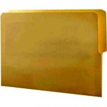Folders, 1/2 Cut Top, Reinforced End Tab, Letter, Manila, 100/Box