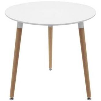 Mesa Comedor Tower Redonda 80 cm - Blanca
