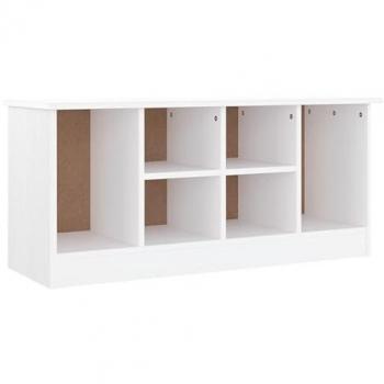 vidaXL Shoe Bench ALTA White 100x35x45 cm Solid Wood Pine