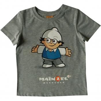 ZDF Mainzelmännchen ACTS - Camiseta de manga corta - Cuello redondo - para niño gris 116
