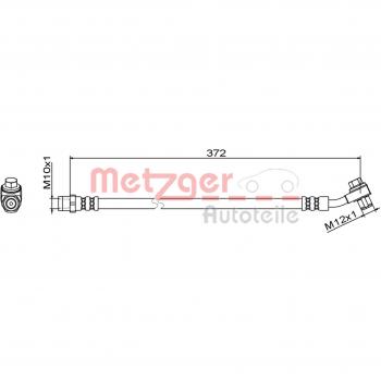 Latiguillo de freno Metzger 4111795 para Mercedes AMG C-Klasse, CLS, E-Klasse y GLC, trasero izquierdo