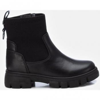 Botines Xti 150598 Negro con Cierre de Cremallera y Detalle de Hebilla