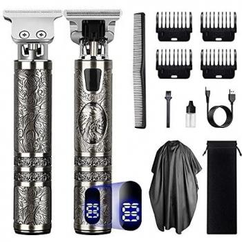 Maquina Cortar Pelo Profesional Cortapelos Hombre Recortadora de Barba Cortapelos Hombre Profesional Eléctrica Cortapelos Inalámbrico USB Recargable Recortadora de Cabello Kit Regalo de Hombre