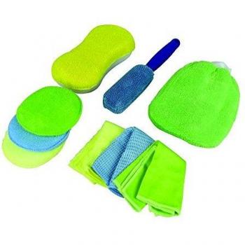 Juego de cepillos de limpieza Carpoint Protecton Microfibra 9 piezas (Ref: 1750502)