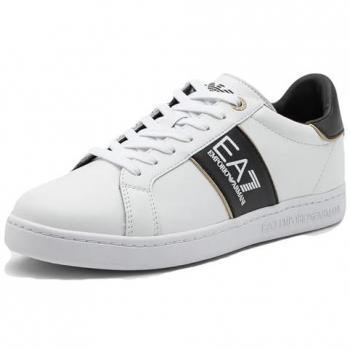 EA7 Emporio Armani Classic White Leather Sneakers X8X102 XK346 Size 41 1/3