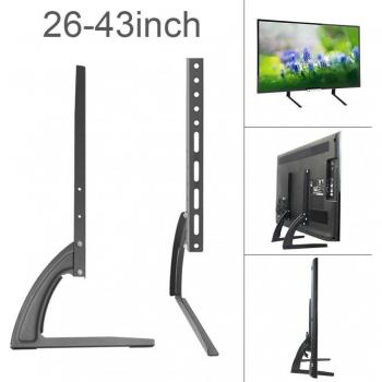 Soporte de TV ajustable para pantallas de 26'' a 43'', capacidad de 25KG, base antideslizante para LCD y Plasma