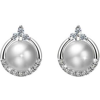 Amilril Pendientes Perlas Mujer, Plata de Ley 925 Aretes, Regalos Navidad Originales