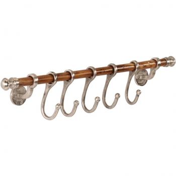 vidaXL Wall Mounted Coat Rack 75x15 cm Aluminium