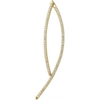 Piercing Earcandy Tortue Plata 925 baño oro 18k