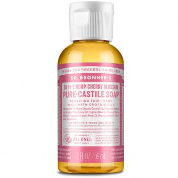 Dr. Bronner's Jabón Líquido de Castilla 18 en 1 Flor de Cerezo (60ml)