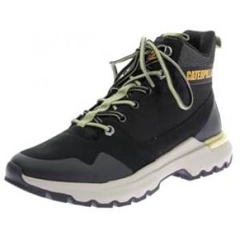 Caterpillar Colorado Sneak - Botas de piel para hombre, color negro puro, talla 44, con cordones, diseño plano, estilo casual y outdoor