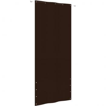 Toldo pantalla para balcón tela oxford marrón 100x240 cm