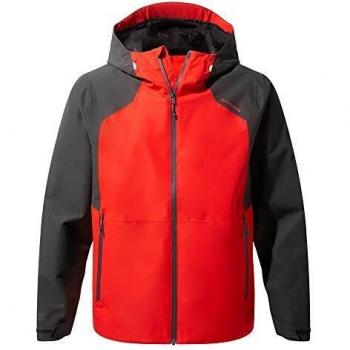 Craghoppers Balla Jacket Chaquetas Impermeable Shell, Hombre, Pimienta roja y Negra, S