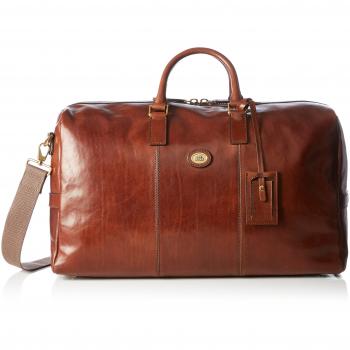 The Bridge Story Viaggio Unisex Leather Travel Bag 50x27x22 cm Brown